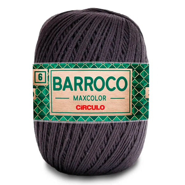 Fio Linha Barroco Maxcolor 6 Circulo 200g - 8323 – Cinza Onix
