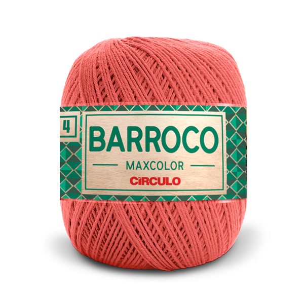 Fio Linha Barroco Maxcolor - no. 4 - 200g - 4004 - Coral Vivo