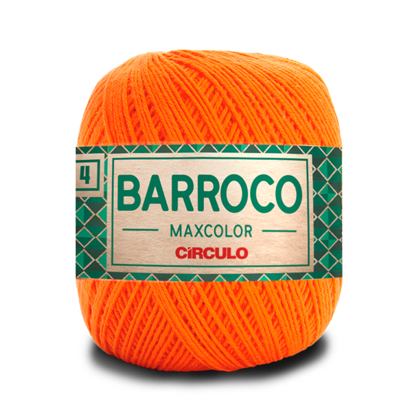 Fio Linha Barroco Maxcolor - no. 4 - 200g - 4456 - Laranja