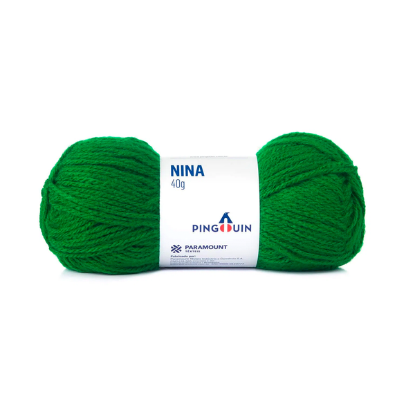 Fio Linha Lã Nina Pingouin - 40g - 4648 - Verde Copa