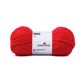 Fio Linha Lã Nina Pingouin - 40g - 8348 - Rose Red