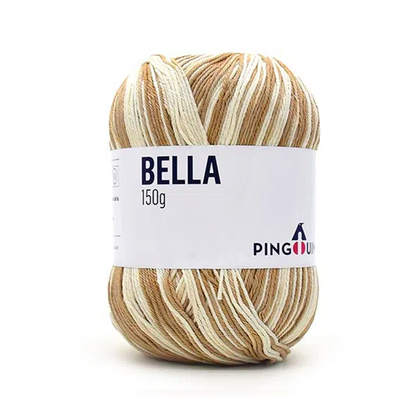 Fio Linha Bella Cores Pingouin - 150g - 9143 - Nature Mix