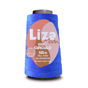 Fio Linha Liza Moda Grossa Círculo - 156g - 2550 - Azul Bic