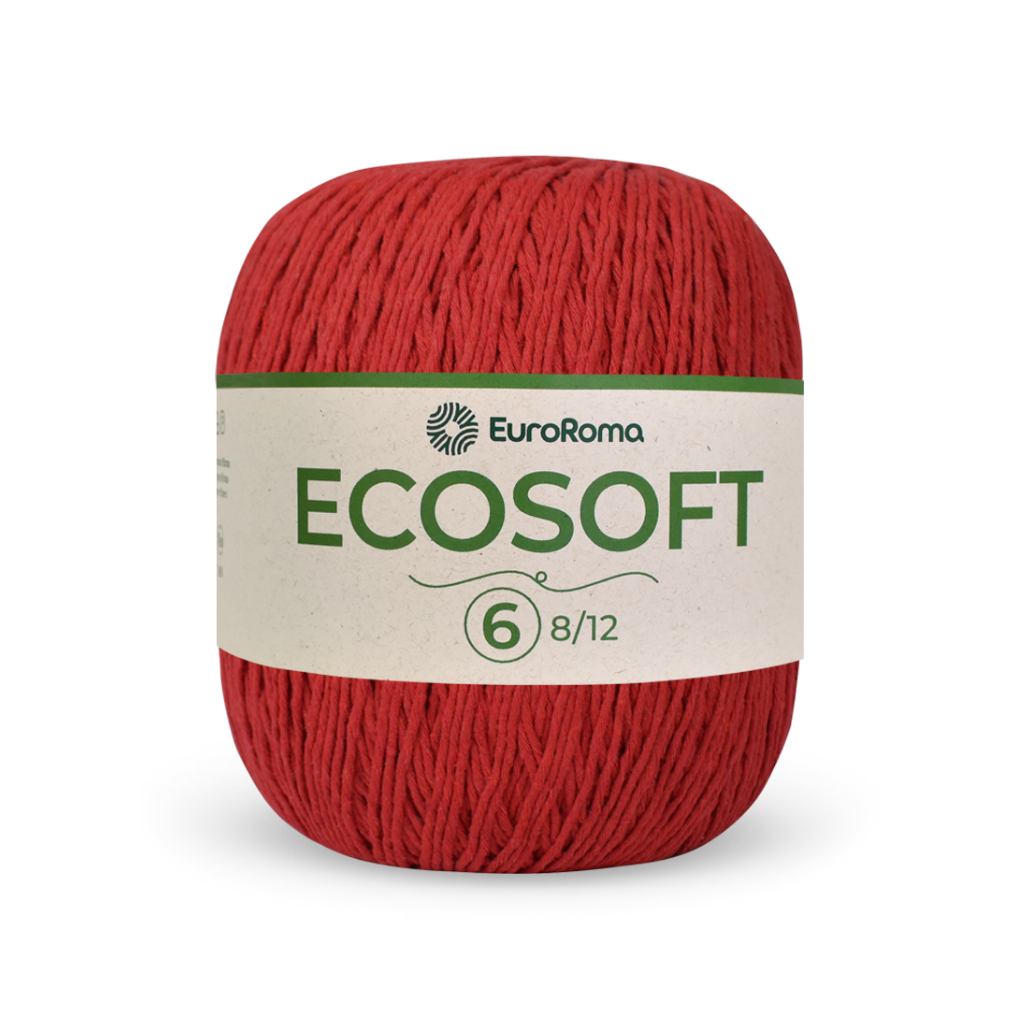 barbante ecosoft euroma 1000 vermelho