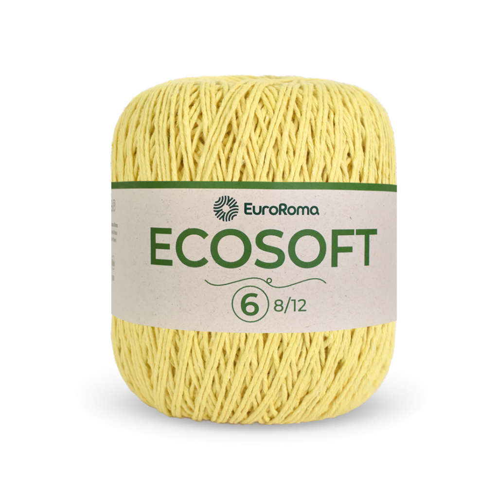 barbante ecosoft euroma 400 amarelo bebe