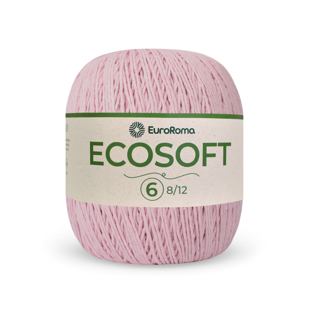 barbante ecosoft euroma 510 rosa bebe