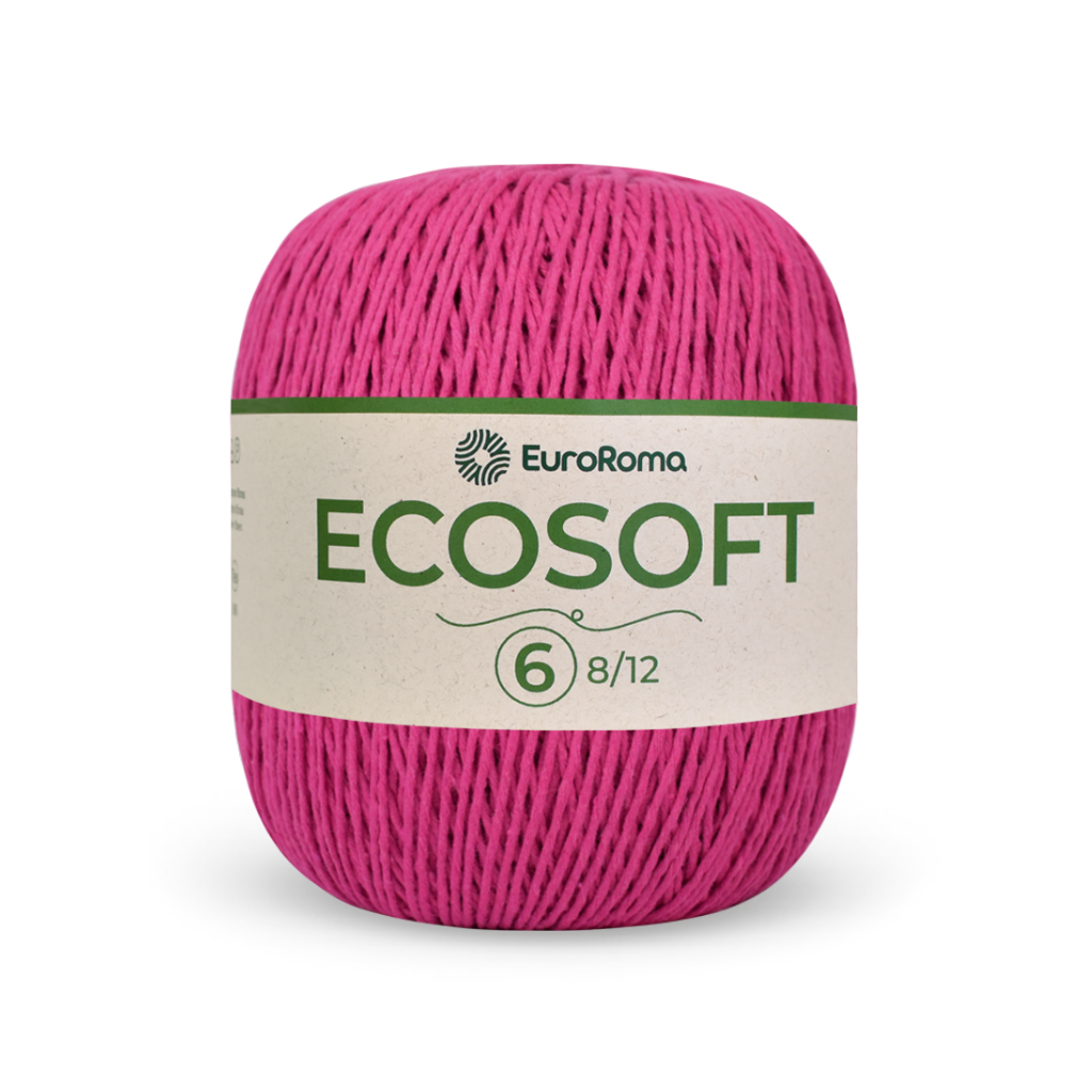 barbante ecosoft euroma 550 pink