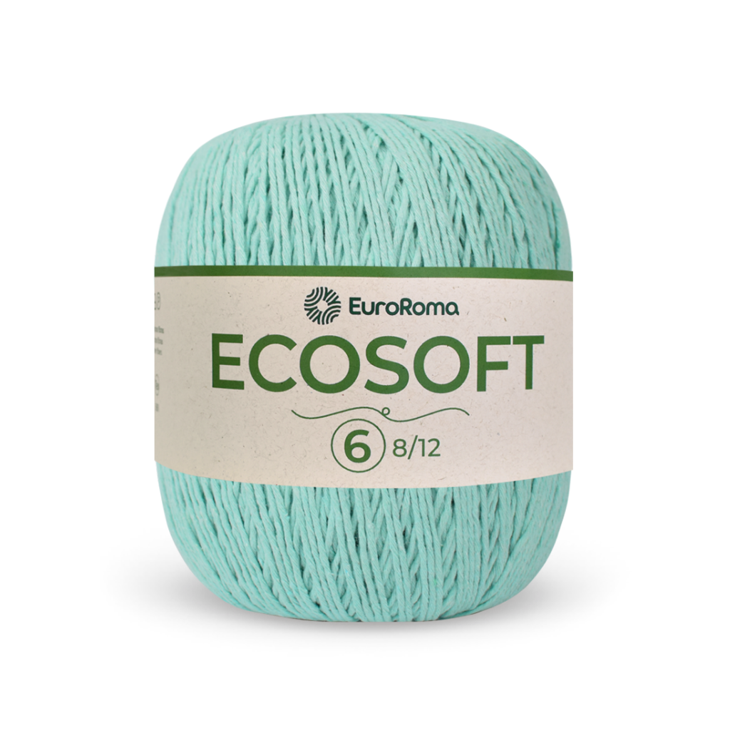 barbante ecosoft euroma 800 verde agua claro