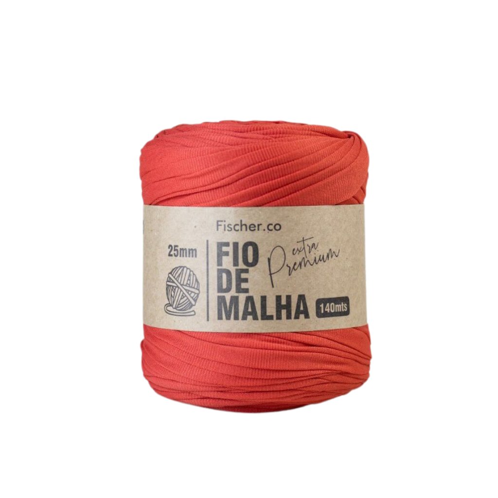 fio de malha extra premium fischer vermelho 23