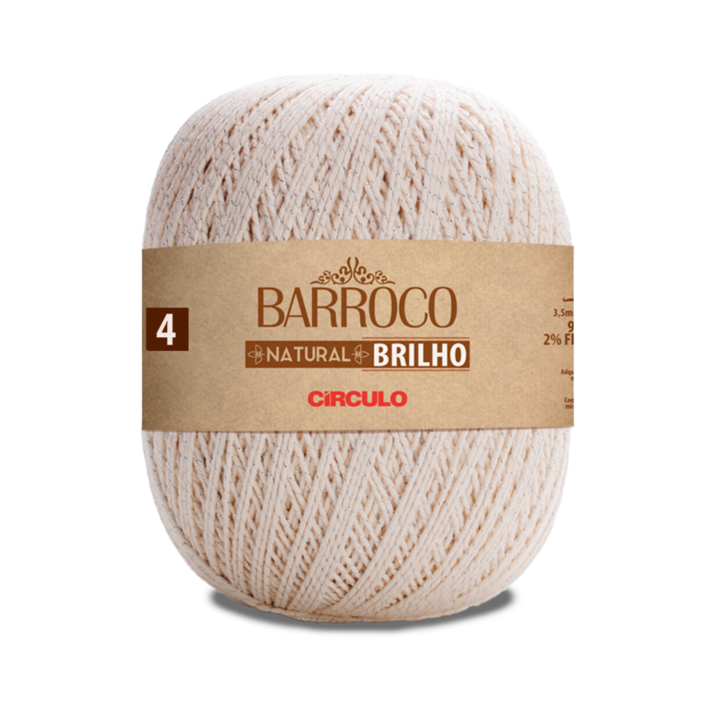 barroco natural brilho prata 4 700g