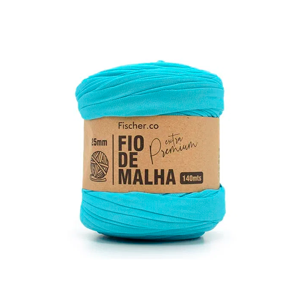 fio de malha extra premium fischer 83 turquesa
