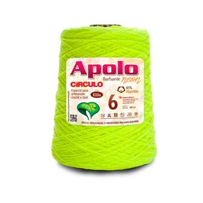 ライム٩(๑òωó๑)۶ Barbante Cadori 6 - 600g - 767 - Verde Neon