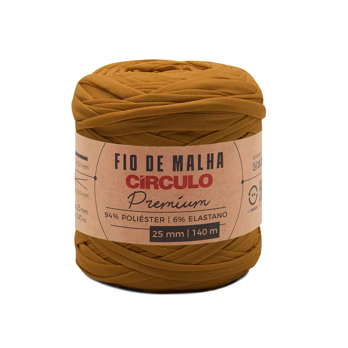 fio de malha extra premium circulo 140mts 7361 melado