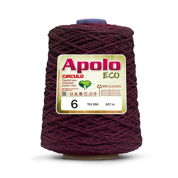 Barbante Apolo Círculo Número 6 - 600g (610 Metros) - 7136 - Marsala