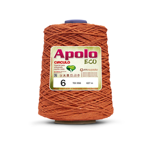 Barbante Apolo Eco Círculo 6 - 4445 - Tangerina