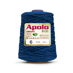 Barbante Apolo Círculo Número 6 - 600g (610 Metros) - 2775 - Azul Bic
