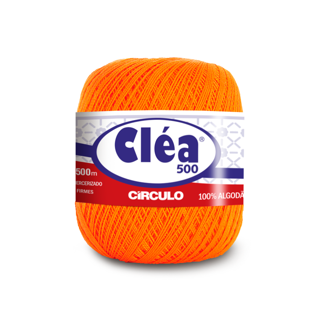 fio linha clea 500 4456 laranja