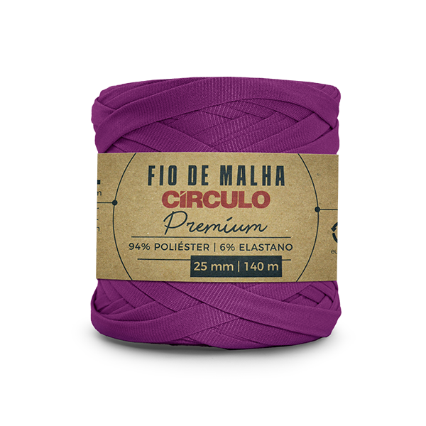 fio de malha premium circulo 6859 roxo brilhante