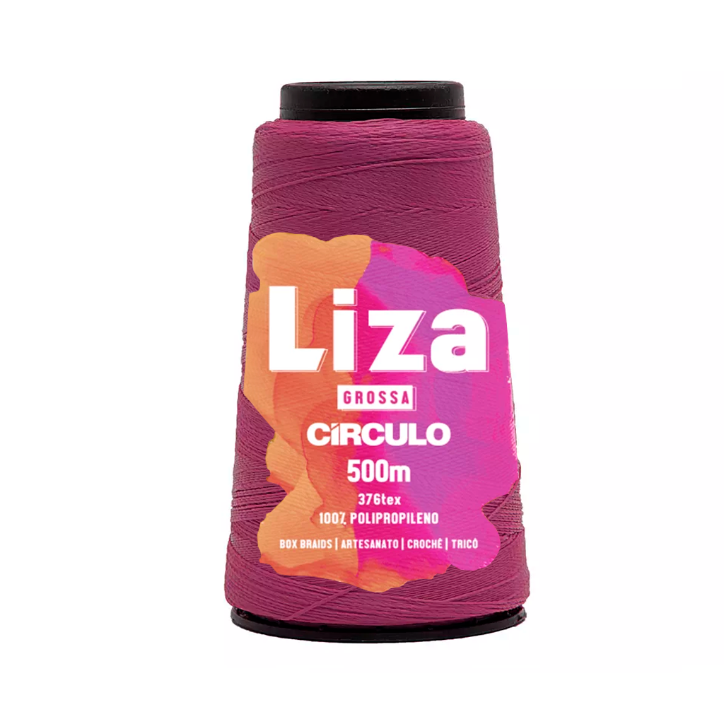fio linha liza grossa circulo 6543 acai