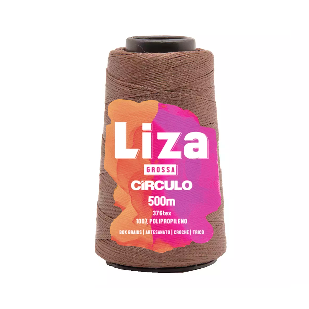 fio linha liza grossa circulo 7209 loiro escuro