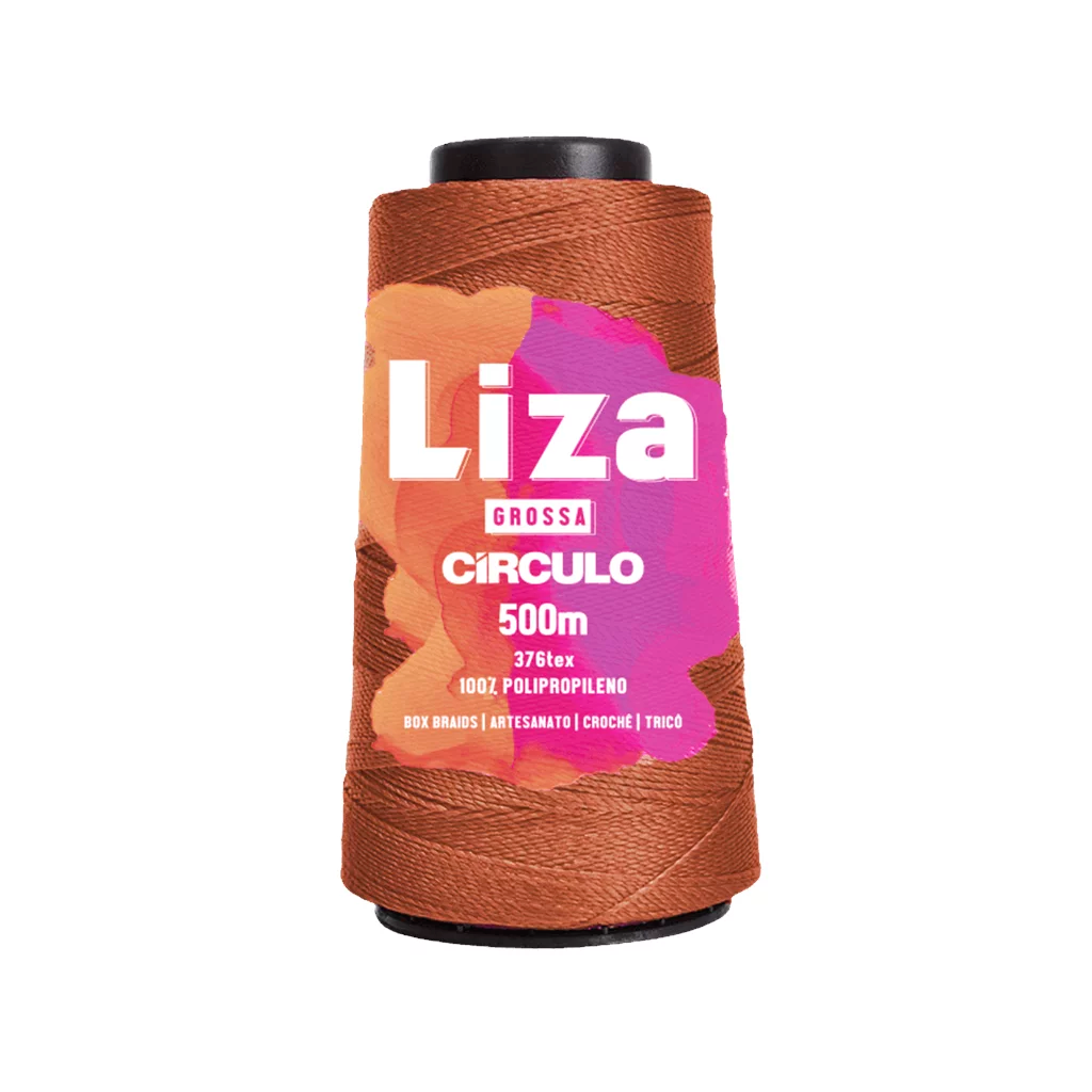 fio linha liza grossa circulo 7404 cobre