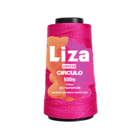 Fio Linha Liza Grossa Círculo - 187g 6092 - Rosa Fúcsia