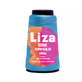Fio Linha Liza Grossa Círculo - 187g - 2207 - Turquesa
