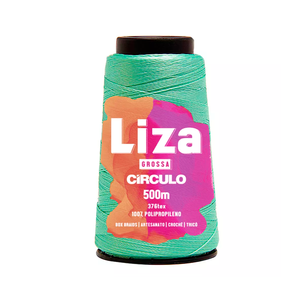fio linha liza grossa circulo 2676 verde candy