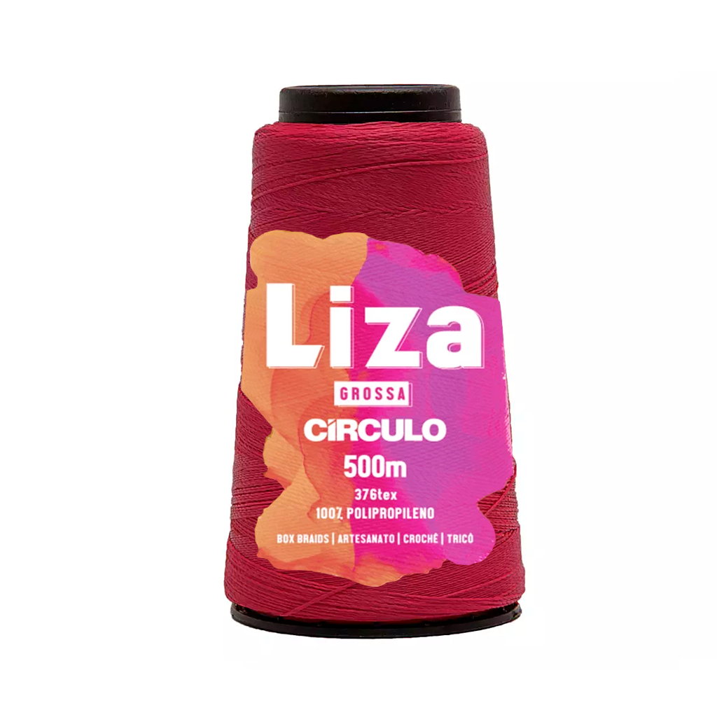 fio linha liza grossa circulo 3951 viva magenta