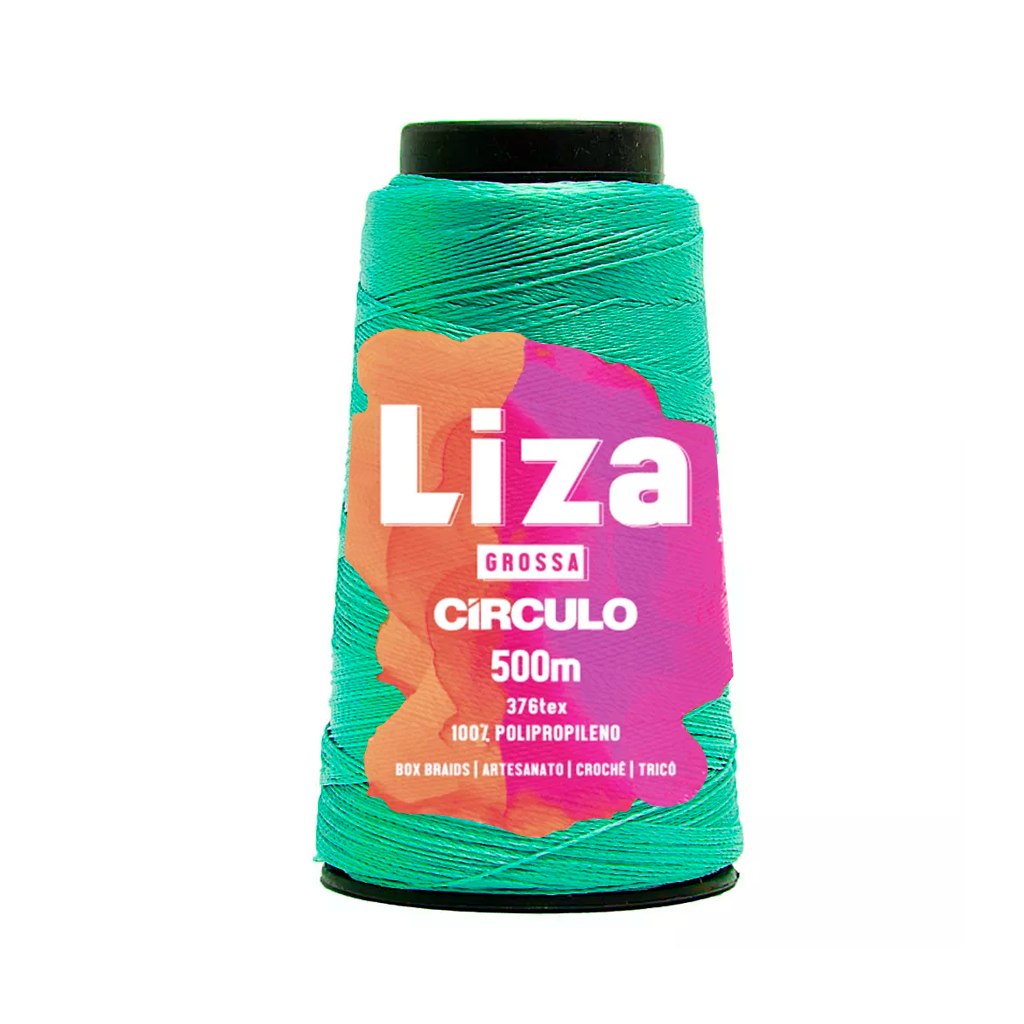 fio linha liza grossa circulo 5363 esmeralda