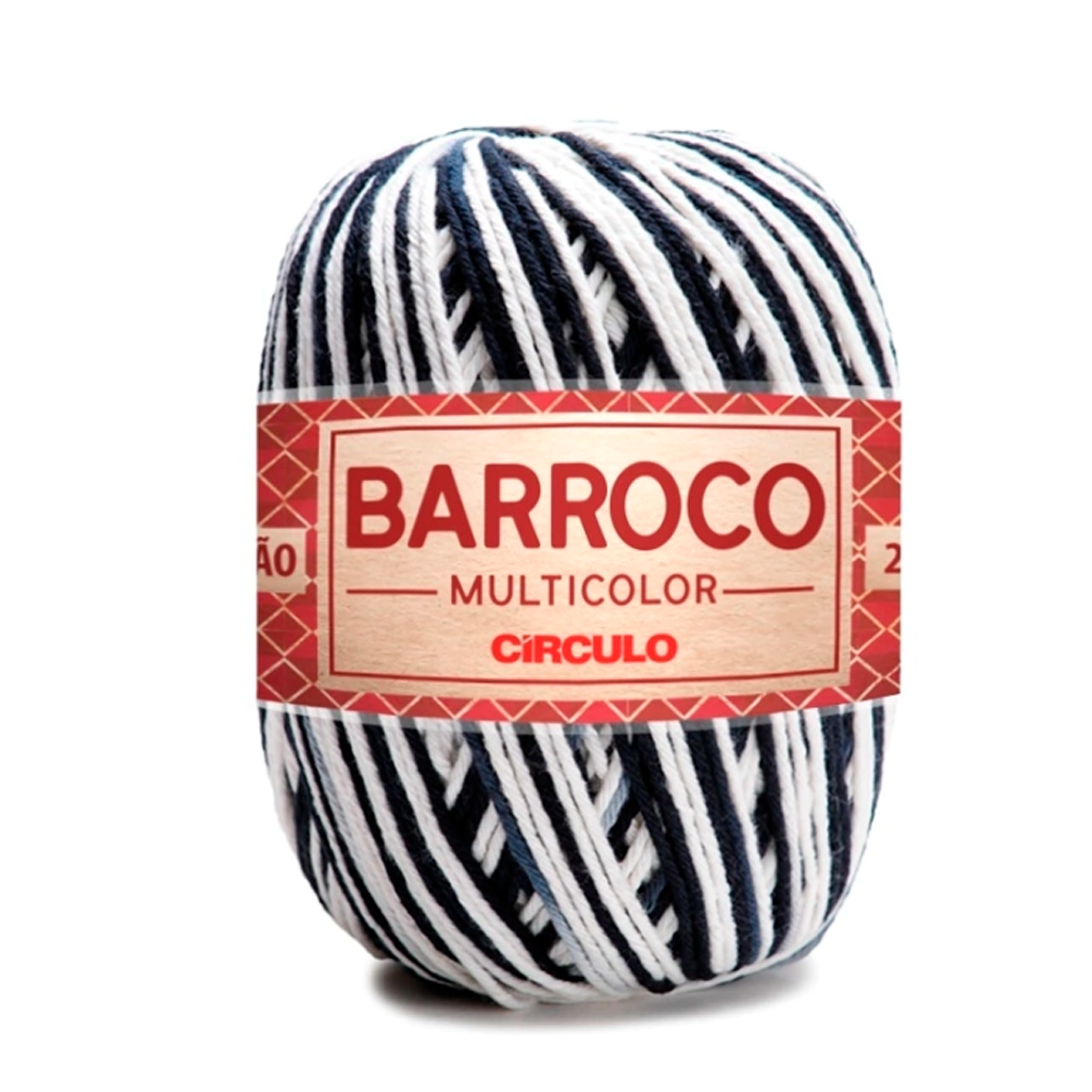 fio linha barroco multicolor circulo 9016 zebra