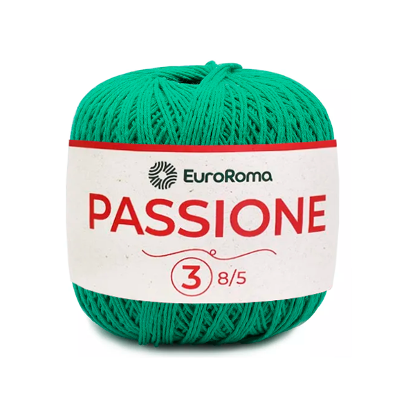 fio linha passione euroroma 810 verde agua escuro