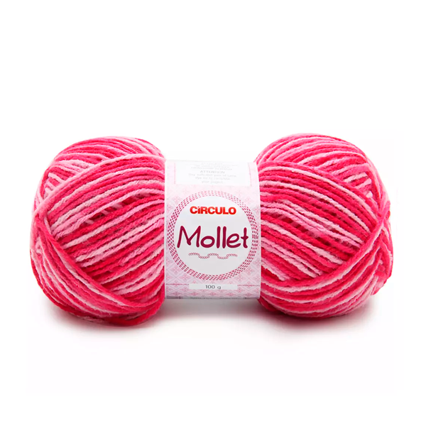 Fio Linha Lã Mollet Círculo - 100g - 9427 - Flor