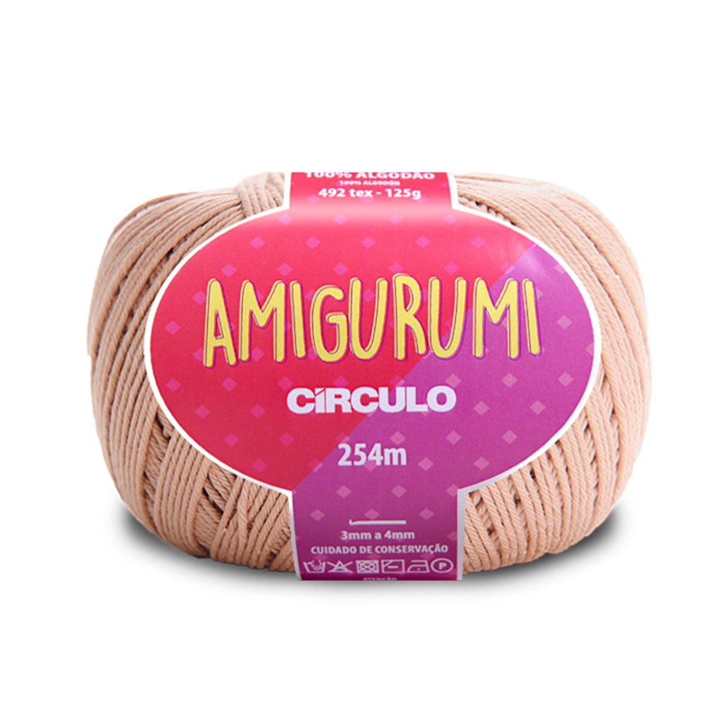 fio amigurumi circulo 7650 amendoa