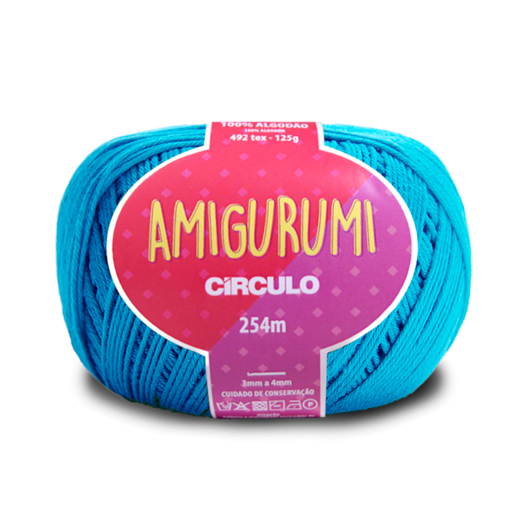 fio amigurumi circulo 2194 azul turquesa