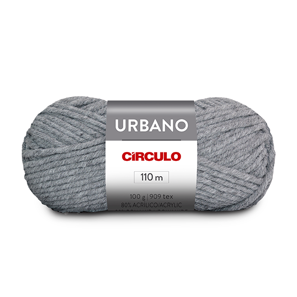 Fio Linha Lã Urbano Círculo - 100g - 8214 - Cinza