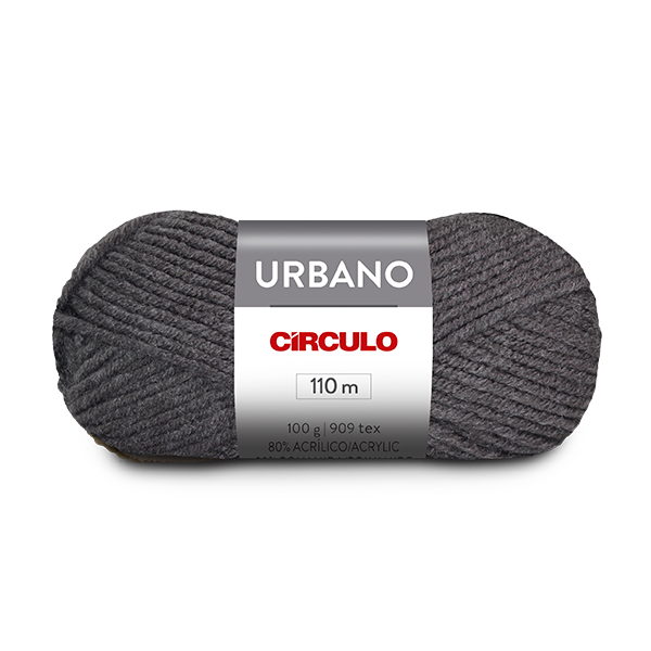Fio Linha Lã Urbano Círculo - 100g - 8323 - Ônix
