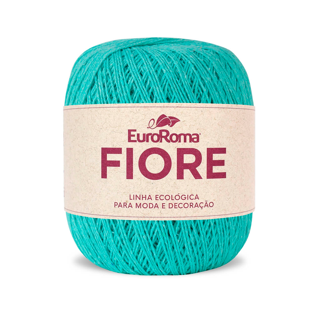 fio linha euroroma fiore 800 verde agua claro