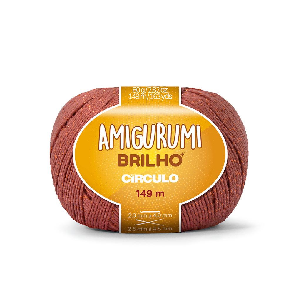 fio linha amigurumi brilho circulo 4095 rum