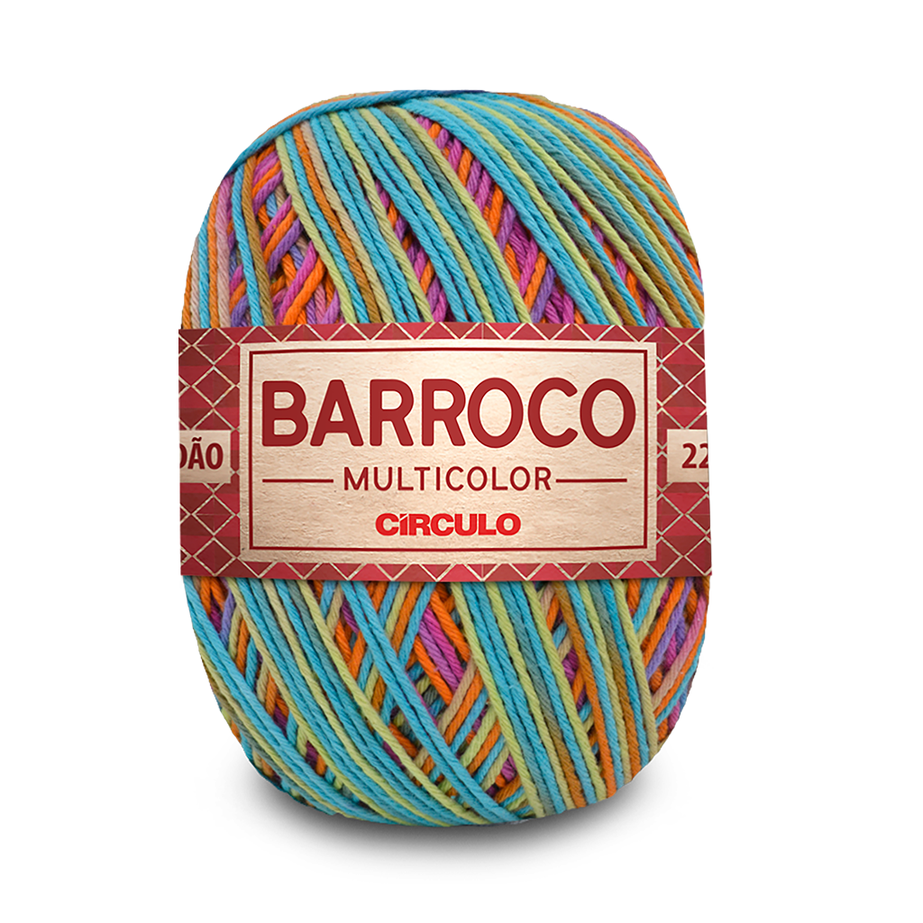 fio linha barroco multicolor circulo 9278 lhama