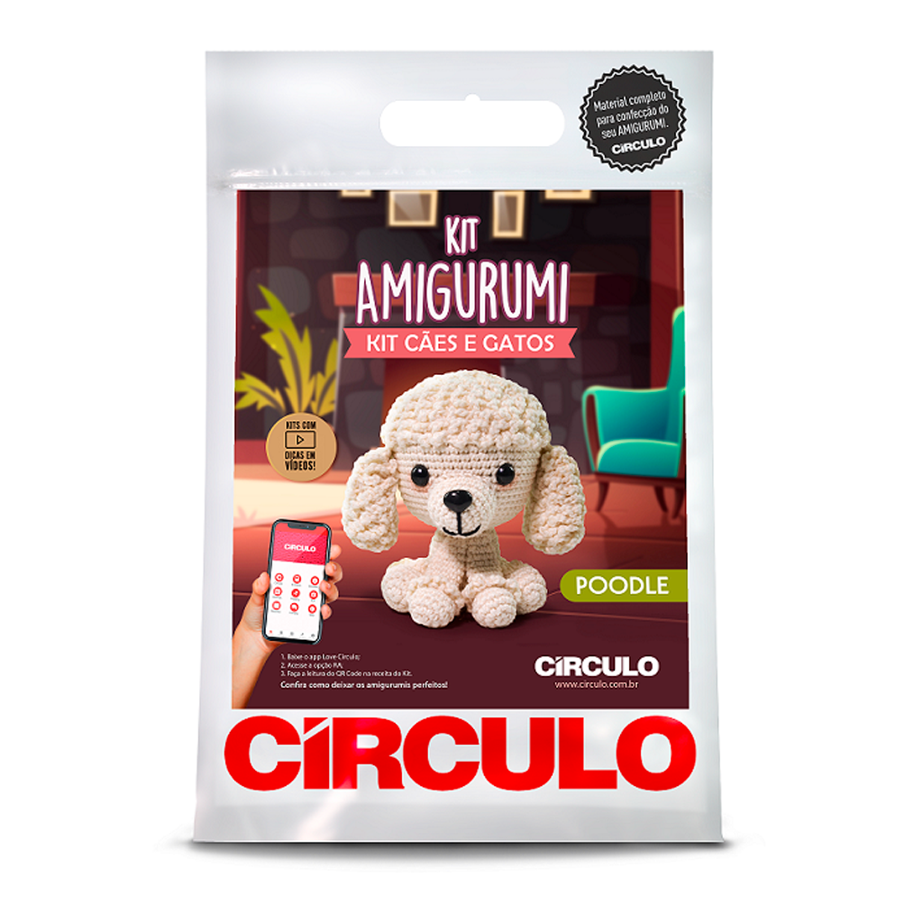kit amigurumi caes e gatos circulo poodle 03