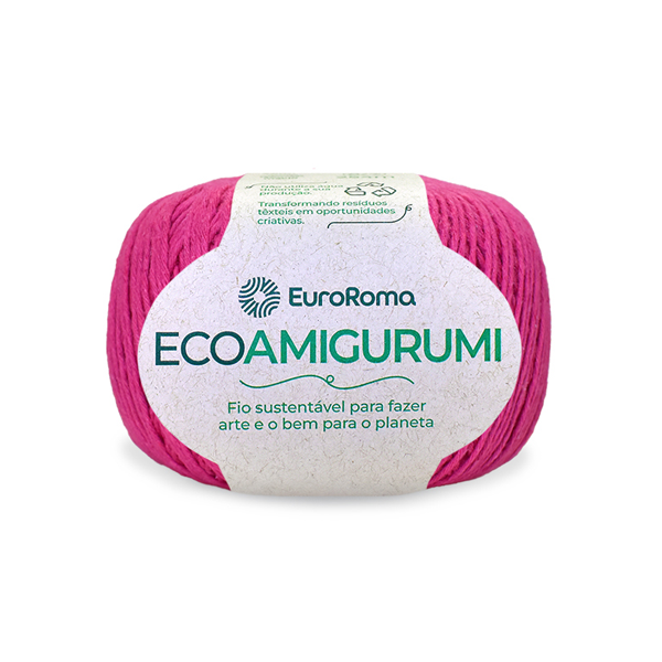 fio linha ecoamigurumi euroroma 550 pink