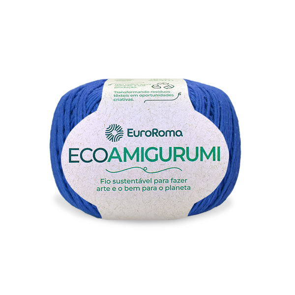 fio linha ecoamigurumi euroroma 903 azul royal