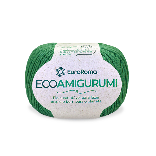 fio linha ecoamigurumi euroroma 803 verde