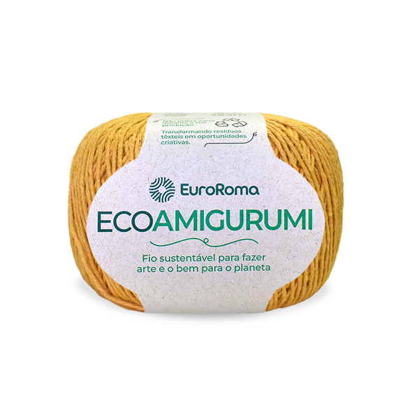 fio linha ecoamigurumi euroroma 470 mostarda