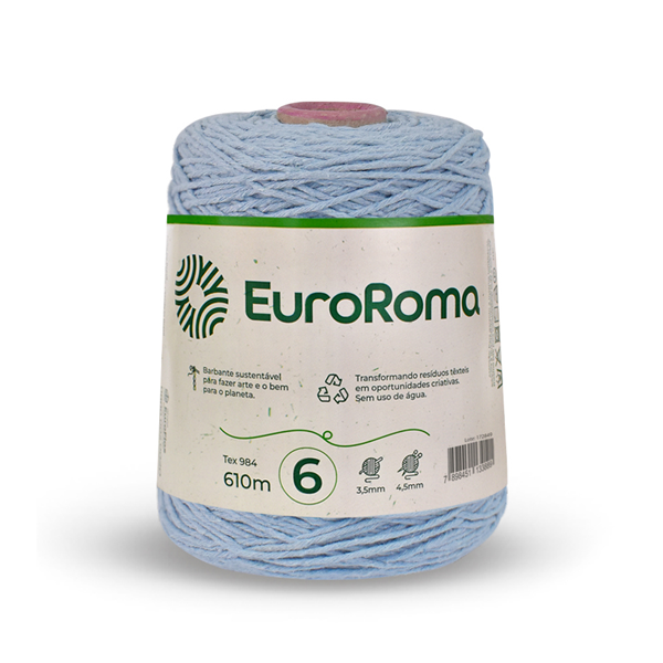 barbante euroroma 6 azul bebe 900