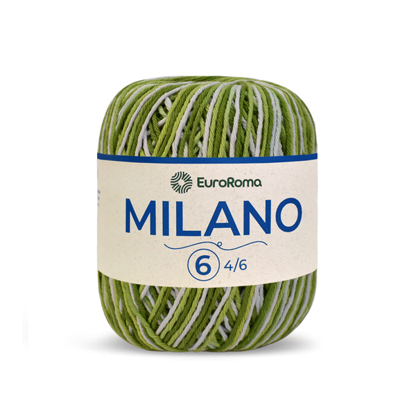 Fio Barbante Milano Euroroma 200g - 6 - 801 - Verde Limão