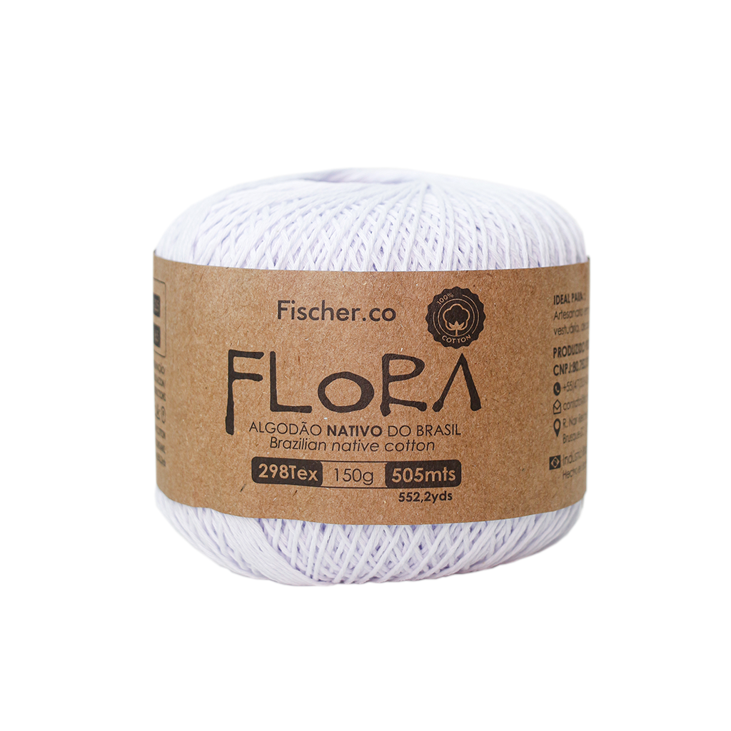 fio linha flora fischer branco 3001