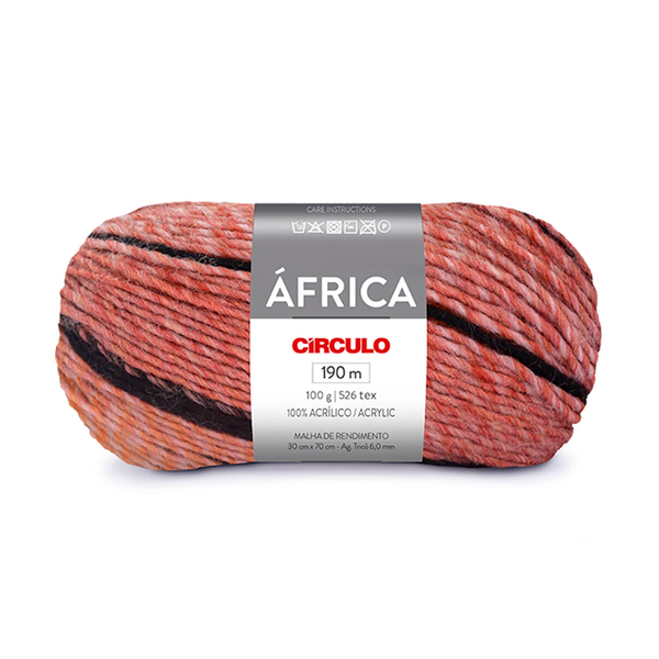 洋楽 KONFLIC WORLD Lã África Círculo - 100g - 9986 - Savana
