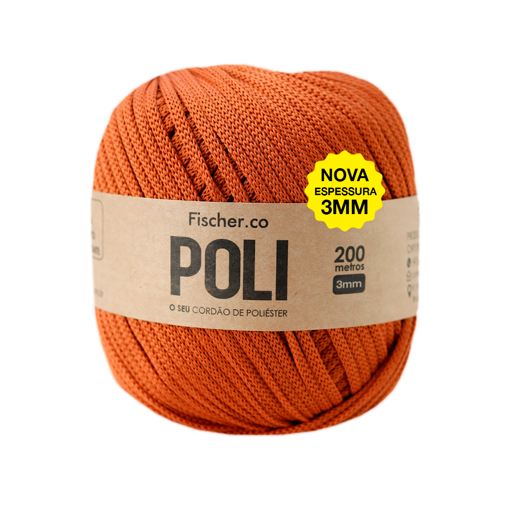 fio poli 3mm fischer 8006 camelo